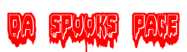 bloody page logo that says da spooks page